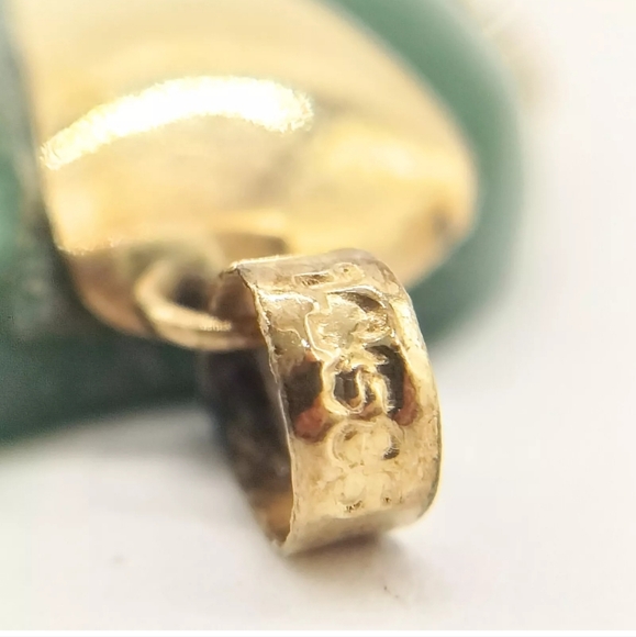 ELEPHANT PENDANT HEAD JADE YELLOW GOLD - Picture 3 of 10